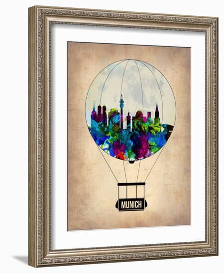 Munich Air Balloon-NaxArt-Framed Art Print