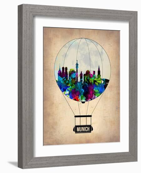 Munich Air Balloon-NaxArt-Framed Art Print