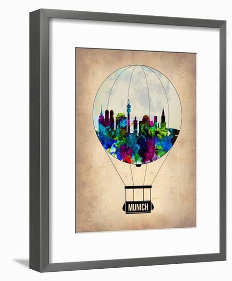 Munich Air Balloon-NaxArt-Framed Art Print