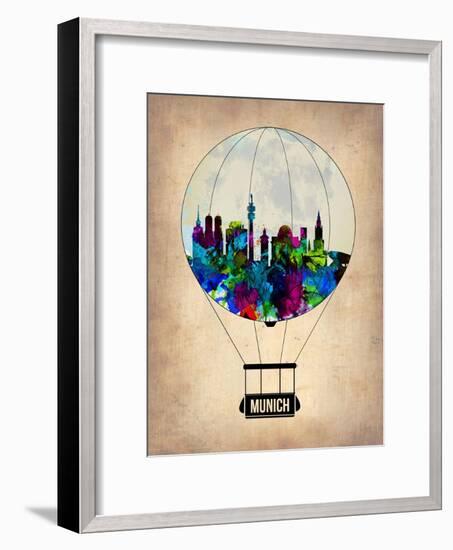 Munich Air Balloon-NaxArt-Framed Art Print