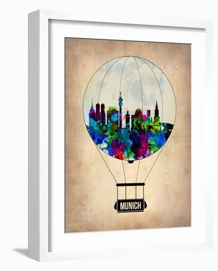 Munich Air Balloon-NaxArt-Framed Art Print