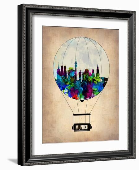 Munich Air Balloon-NaxArt-Framed Art Print