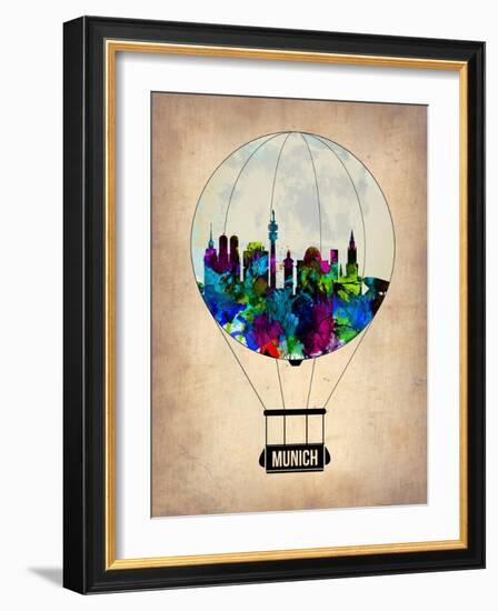 Munich Air Balloon-NaxArt-Framed Art Print