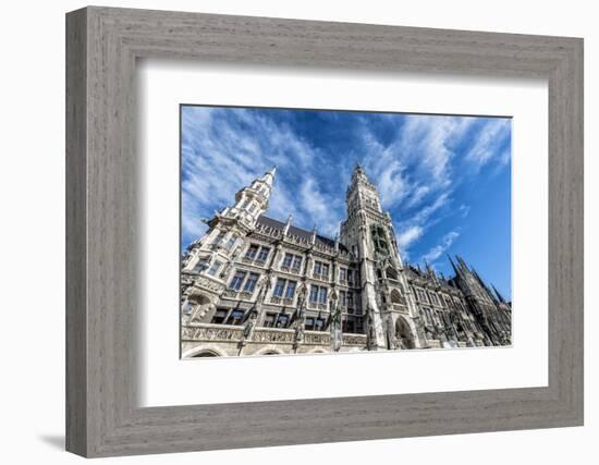 Munich, Bavaria, Germany, New Town Hall at Marienplatz (Mary's Square-Bernd Wittelsbach-Framed Photographic Print