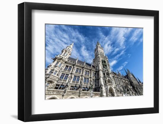 Munich, Bavaria, Germany, New Town Hall at Marienplatz (Mary's Square-Bernd Wittelsbach-Framed Photographic Print