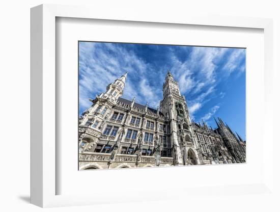 Munich, Bavaria, Germany, New Town Hall at Marienplatz (Mary's Square-Bernd Wittelsbach-Framed Photographic Print