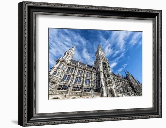 Munich, Bavaria, Germany, New Town Hall at Marienplatz (Mary's Square-Bernd Wittelsbach-Framed Photographic Print