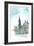 Munich City Hall with Church of Our Lady-Markus Bleichner-Framed Art Print