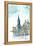 Munich City Hall with Church of Our Lady-Markus Bleichner-Framed Stretched Canvas