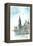 Munich City Hall with Church of Our Lady-Markus Bleichner-Framed Stretched Canvas