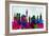 Munich City Skyline-NaxArt-Framed Art Print