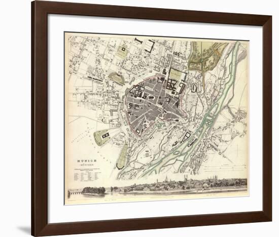 Munich, Germany, c.1832-null-Framed Art Print