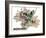 Munich Map Overview Best Of Highlights-Markus Bleichner-Framed Art Print