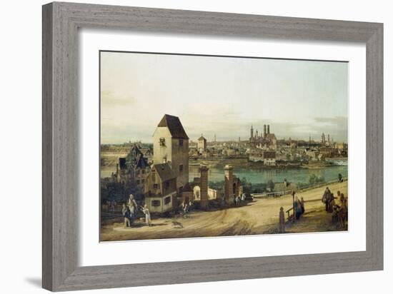 Munich Seen from Haidhausen, C. 1761-Canaletto-Framed Giclee Print