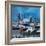 Munich Skyline in Winter with Snow-Markus Bleichner-Framed Art Print