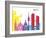 Munich Skyline Pop-paulrommer-Framed Art Print