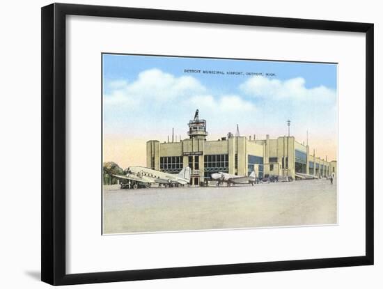 Municipal Airport, Detroit, Michigan-null-Framed Art Print