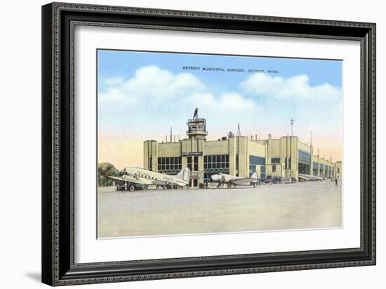 Municipal Airport, Detroit, Michigan--Framed Art Print