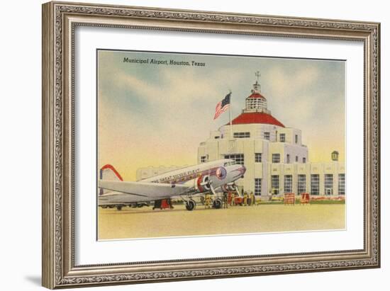 Municipal Airport, Houston, Texas-null-Framed Art Print