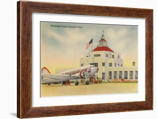 Municipal Airport, Houston, Texas-null-Framed Art Print