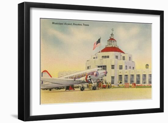Municipal Airport, Houston, Texas-null-Framed Art Print