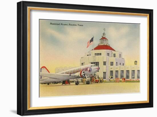 Municipal Airport, Houston, Texas-null-Framed Art Print