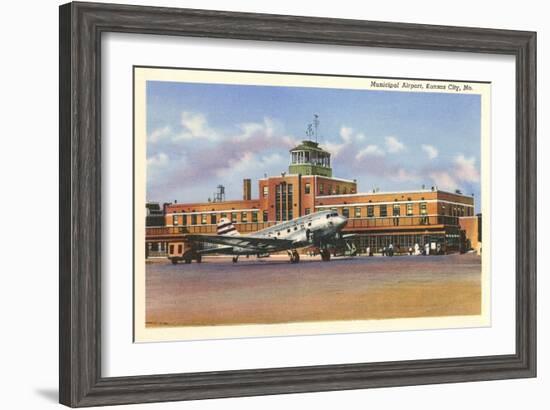 Municipal Airport, Kansas City, Missouri-null-Framed Art Print