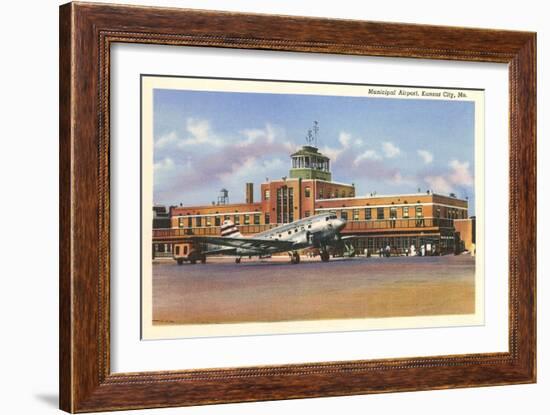 Municipal Airport, Kansas City, Missouri-null-Framed Art Print