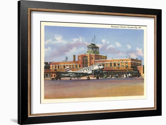 Municipal Airport, Kansas City, Missouri-null-Framed Art Print