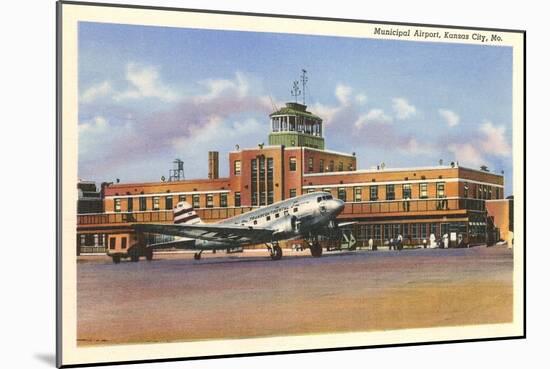 Municipal Airport, Kansas City, Missouri-null-Mounted Art Print