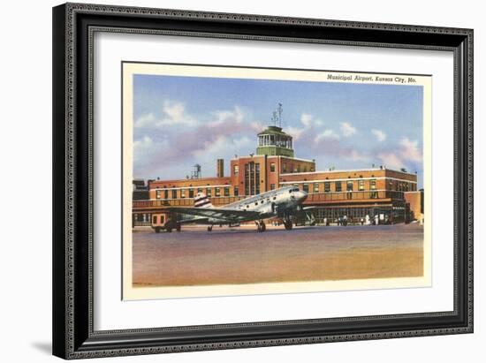 Municipal Airport, Kansas City, Missouri-null-Framed Art Print