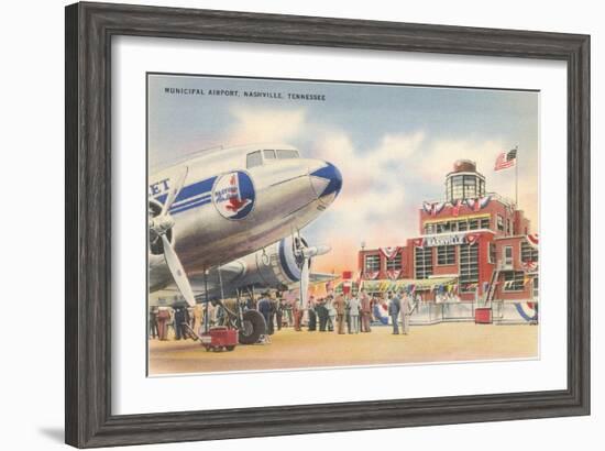 Municipal Airport, Nashville, Tennessee-null-Framed Art Print