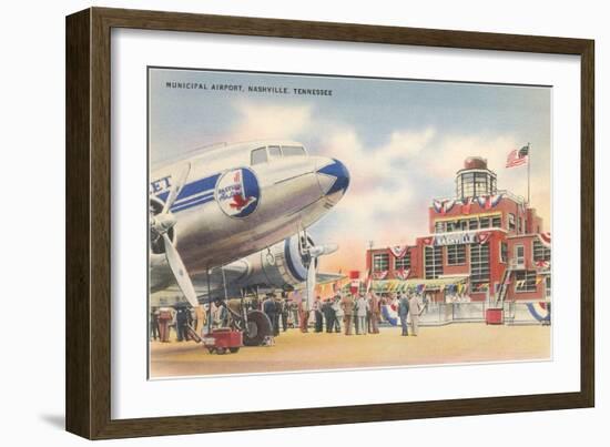 Municipal Airport, Nashville, Tennessee-null-Framed Art Print