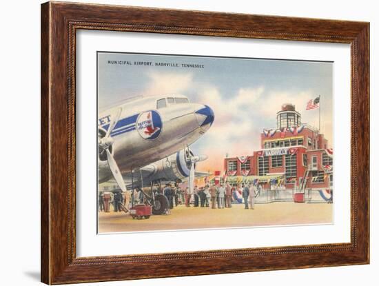 Municipal Airport, Nashville, Tennessee-null-Framed Art Print