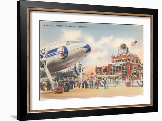 Municipal Airport, Nashville, Tennessee-null-Framed Art Print