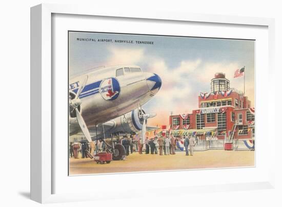 Municipal Airport, Nashville, Tennessee-null-Framed Art Print