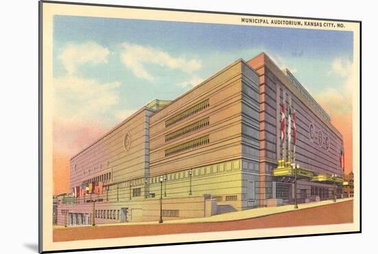 Municipal Auditorium, Kansas City, Missouri-null-Mounted Art Print
