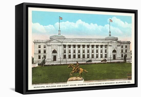 Municipal Building, Courthouse, Wilmington, Delaware-null-Framed Stretched Canvas