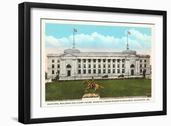 Municipal Building, Courthouse, Wilmington, Delaware-null-Framed Art Print