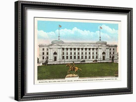 Municipal Building, Courthouse, Wilmington, Delaware-null-Framed Art Print