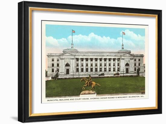 Municipal Building, Courthouse, Wilmington, Delaware-null-Framed Art Print