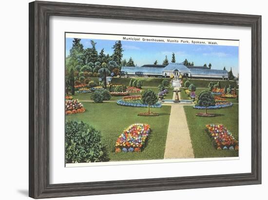 Municipal Greenhouses, Spokane, Washington-null-Framed Art Print