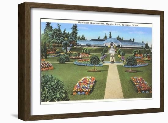 Municipal Greenhouses, Spokane, Washington-null-Framed Art Print