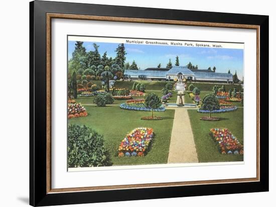 Municipal Greenhouses, Spokane, Washington-null-Framed Art Print