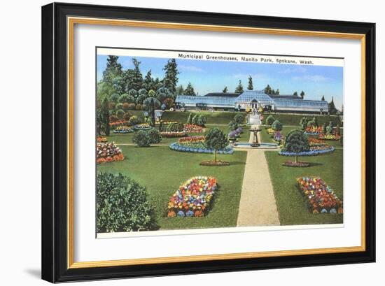 Municipal Greenhouses, Spokane, Washington-null-Framed Art Print