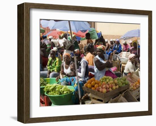 Municipal Market at Assomada, Santiago, Cape Verde Islands, Africa-R H Productions-Framed Photographic Print