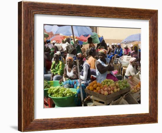 Municipal Market at Assomada, Santiago, Cape Verde Islands, Africa-R H Productions-Framed Photographic Print