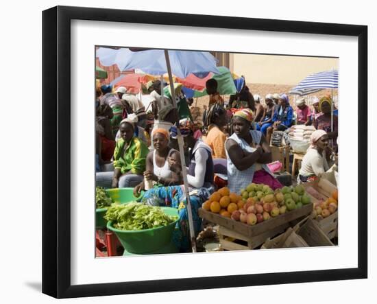 Municipal Market at Assomada, Santiago, Cape Verde Islands, Africa-R H Productions-Framed Photographic Print