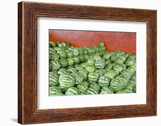 Municipal Market Watermelons for Sale, Manaus, Amazon, Brazil-Cindy Miller Hopkins-Framed Photographic Print