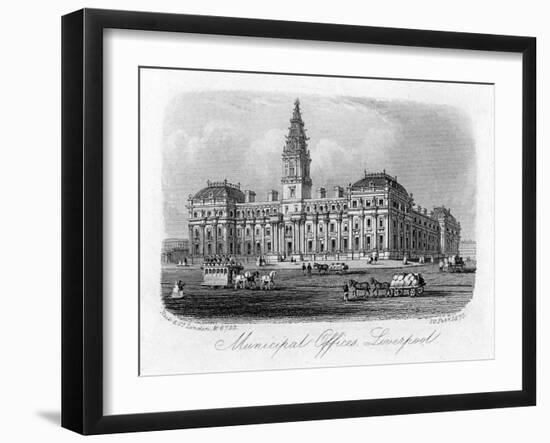 Municipal Offices, Liverpool, 10 February 1875-null-Framed Giclee Print